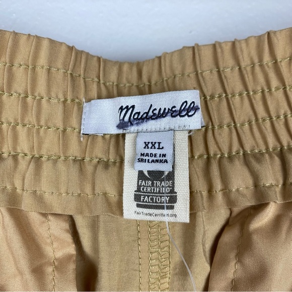 Madewell The Carley Wide-Leg Pants Softdrape Tan NWT - Picture 12 of 12